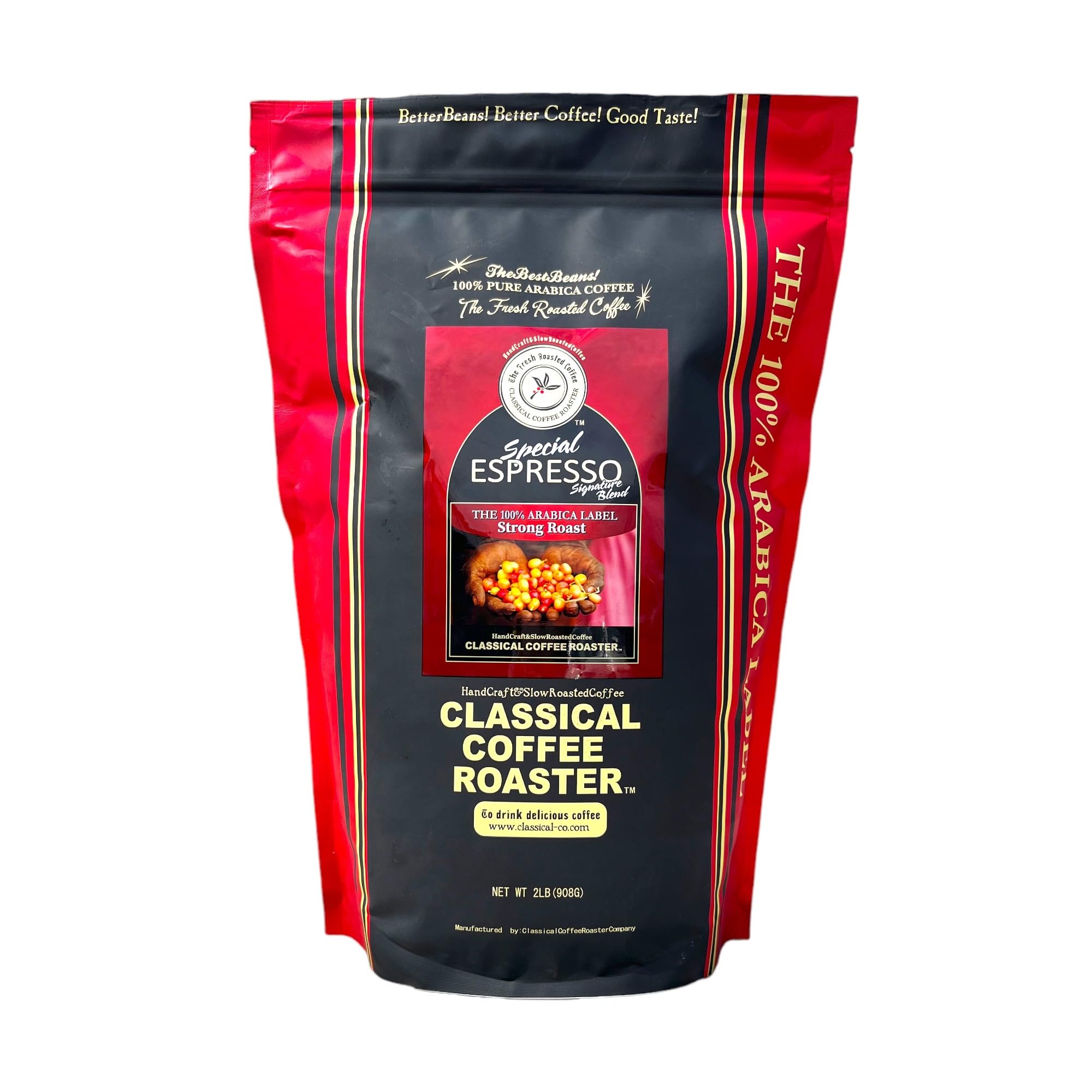 Кофейные зерна Classic Coffee Roaster Special Espresso Blend Dark Roast Whole Beans 2 фунта/908 г